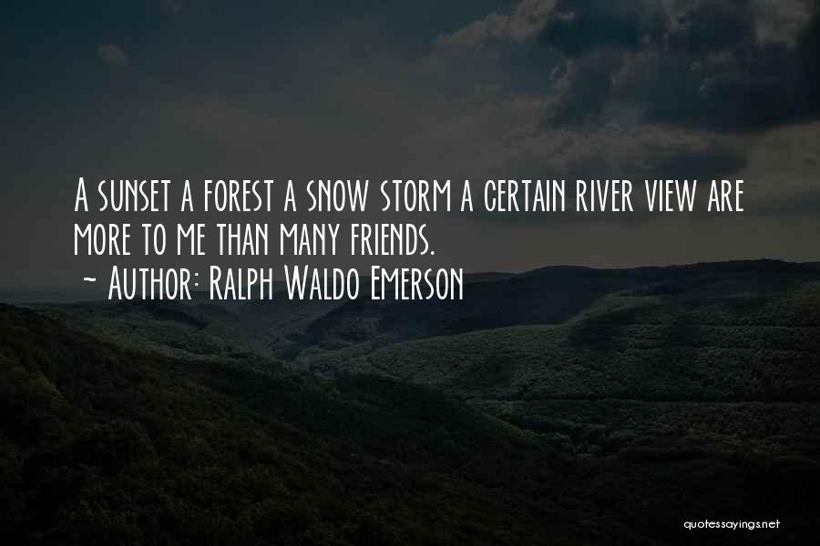 View Of Sunset Quotes By Ralph Waldo Emerson