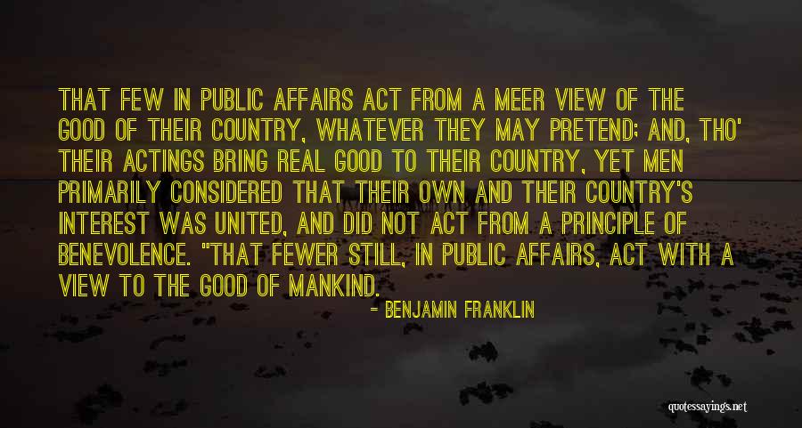 View With Interest Quotes By Benjamin Franklin View With Interest Quotes By Benjamin Franklin
