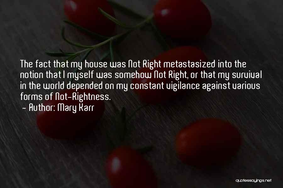 Vigilance Quotes By Mary Karr