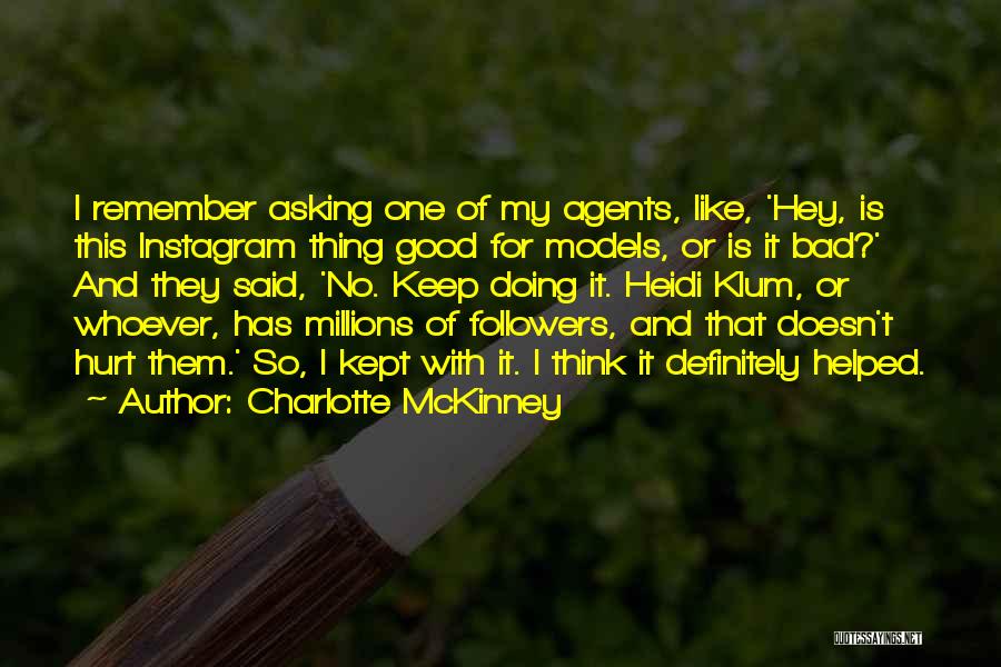 Vigintile Quotes By Charlotte McKinney