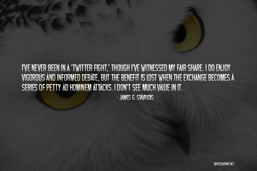 Vigorous Debate Quotes By James G. Stavridis Vigorous Debate Quotes By James G. Stavridis