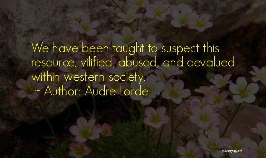 Vilified Quotes By Audre Lorde