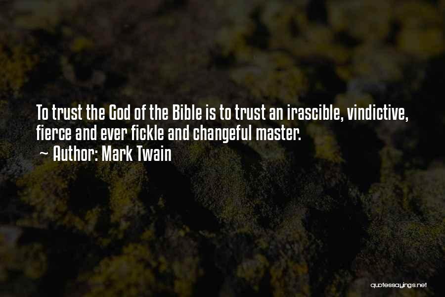 Vindictive Bible Quotes By Mark Twain