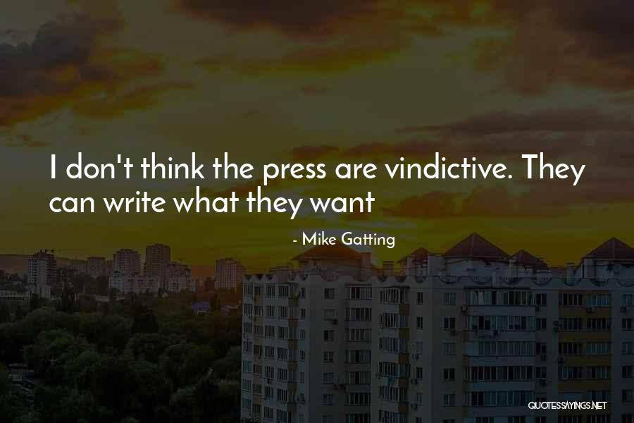 Vindictive Quotes By Mike Gatting Vindictive Quotes By Mike Gatting