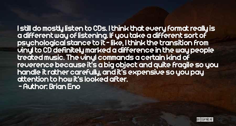 Vinyl Quotes By Brian Eno