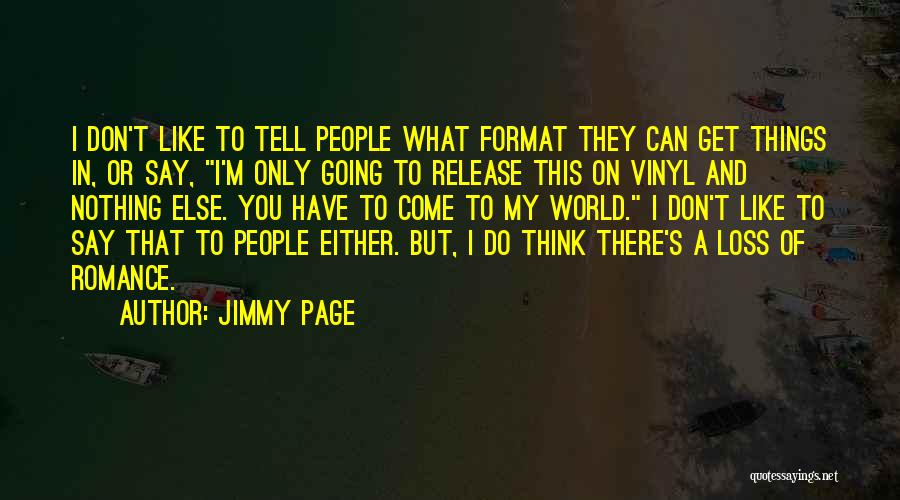 Vinyl Quotes By Jimmy Page