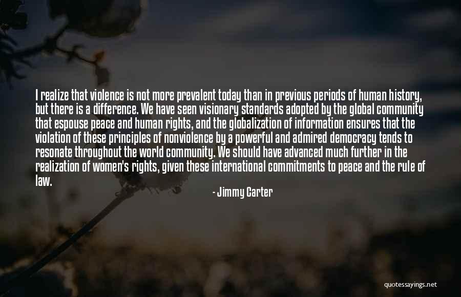 Violation Of Human Rights Quotes By Jimmy Carter