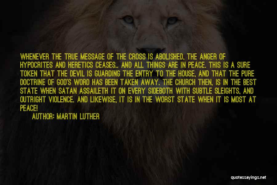 Violence And Peace Quotes By Martin Luther