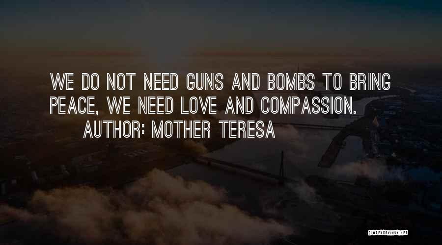 Violence And Peace Quotes By Mother Teresa