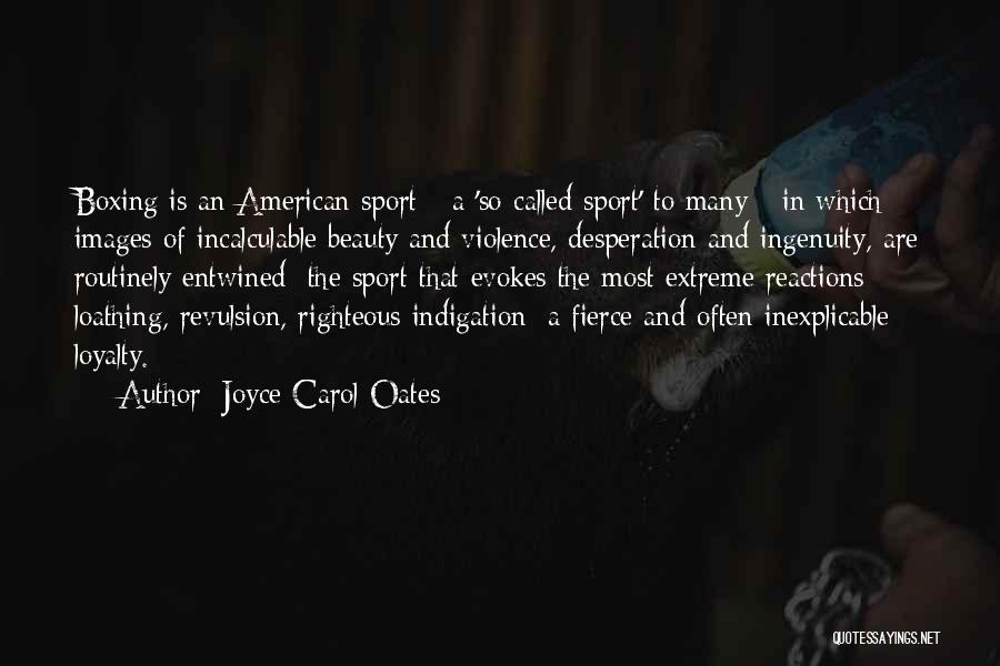 Violence In Sports Quotes By Joyce Carol Oates