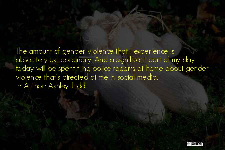 Violence In The Media Quotes By Ashley Judd