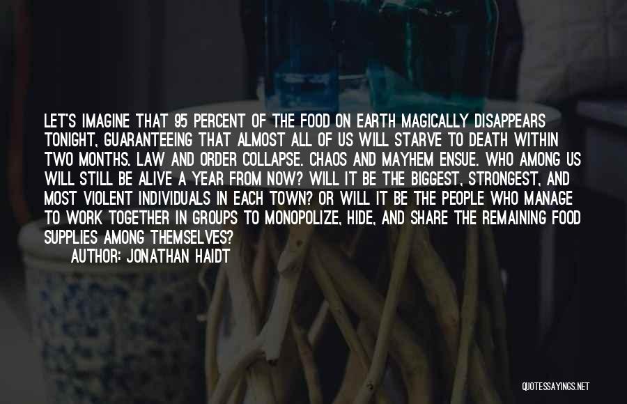 Violent Death Quotes By Jonathan Haidt