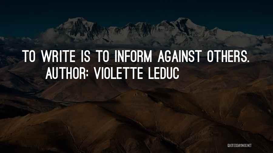 Violette Leduc Quotes 886879