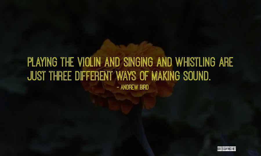 Violin Quotes By Andrew Bird