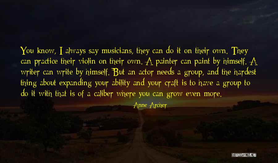 Violin Quotes By Anne Archer