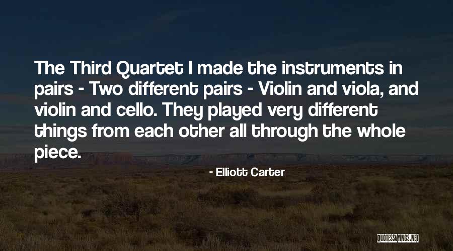 Violin Quotes By Elliott Carter