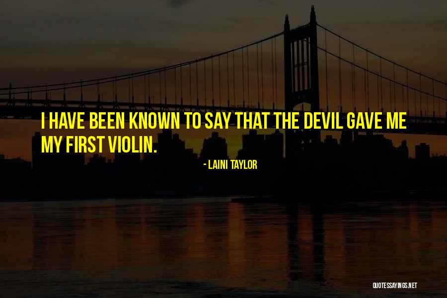 Violin Quotes By Laini Taylor