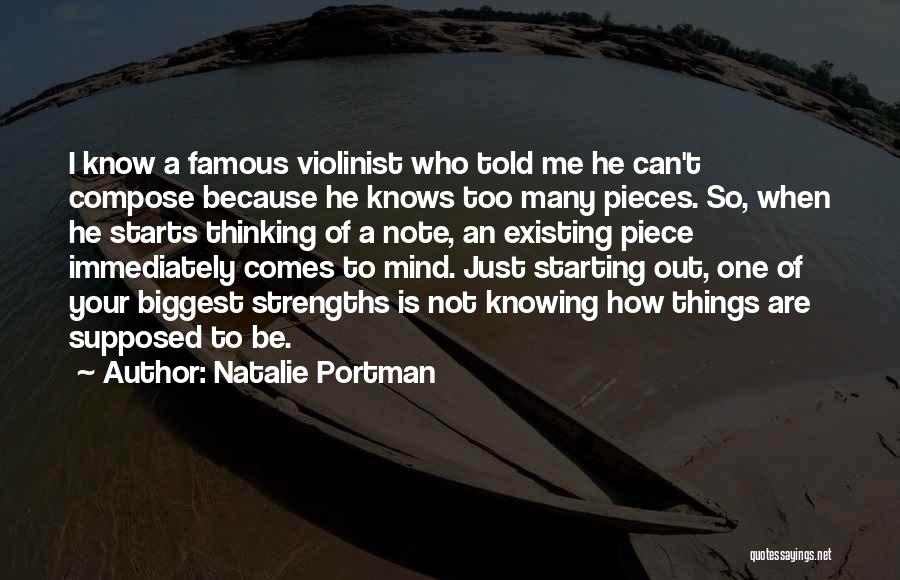 Violinist Quotes By Natalie Portman