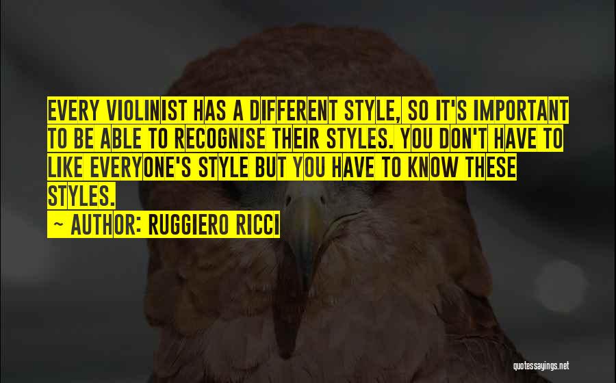 Violinist Quotes By Ruggiero Ricci