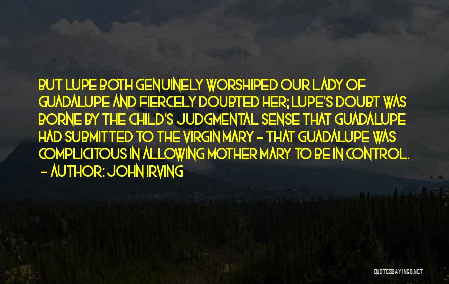 Virgin Mary Of Guadalupe Quotes By John Irving