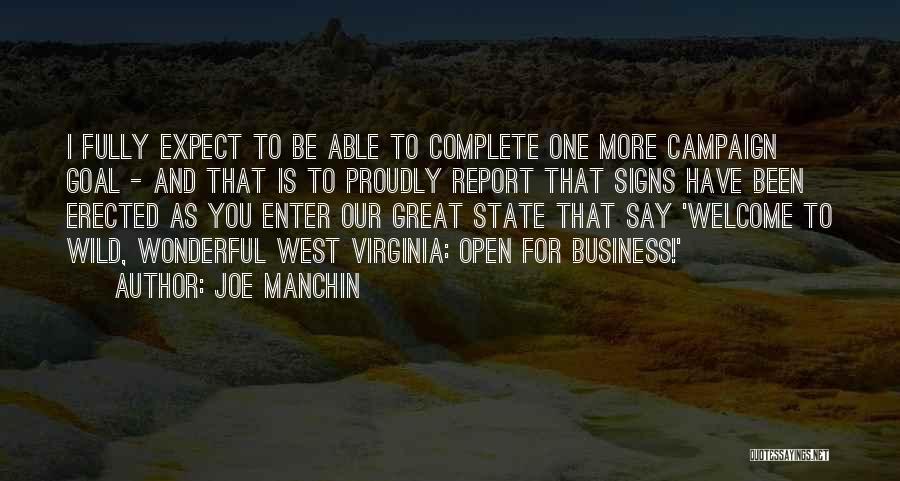 Virginia State Quotes By Joe Manchin