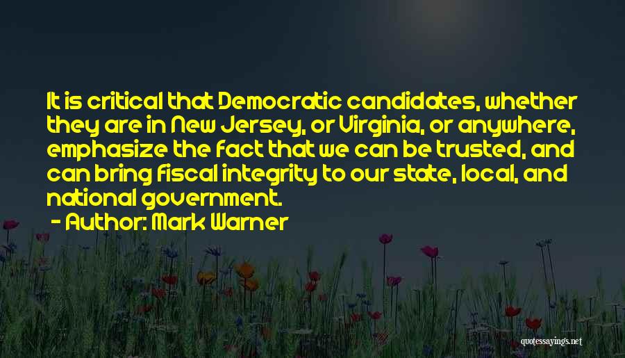 Virginia State Quotes By Mark Warner