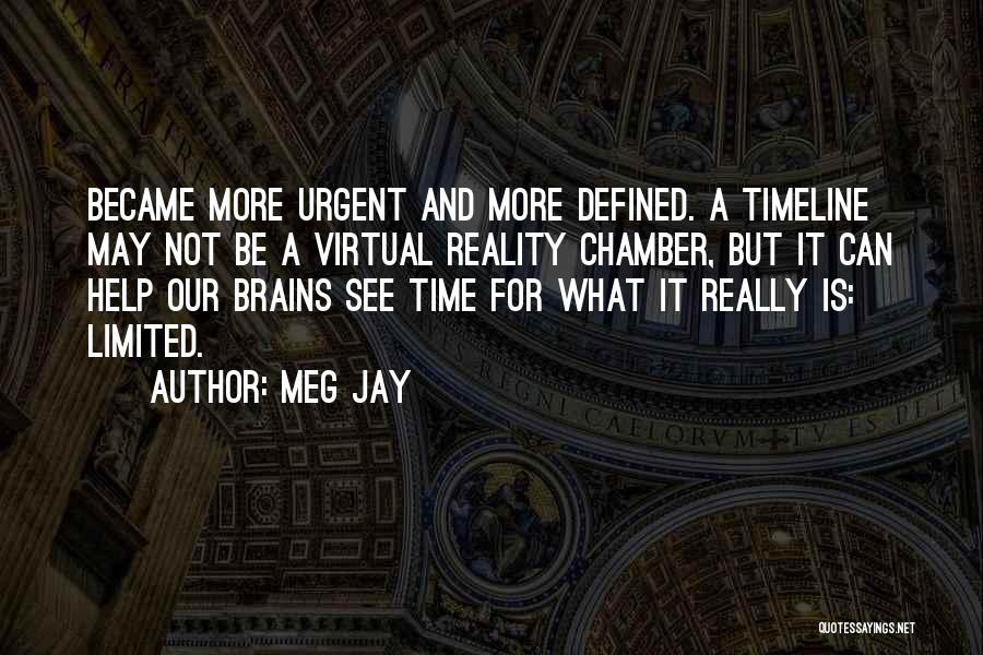 Virtual Reality Quotes By Meg Jay