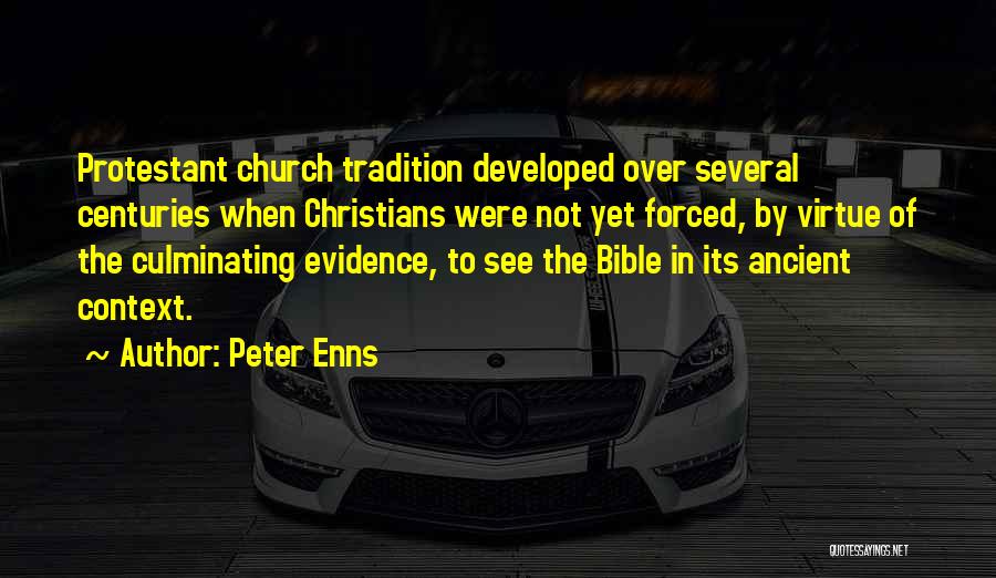 Virtue Bible Quotes By Peter Enns