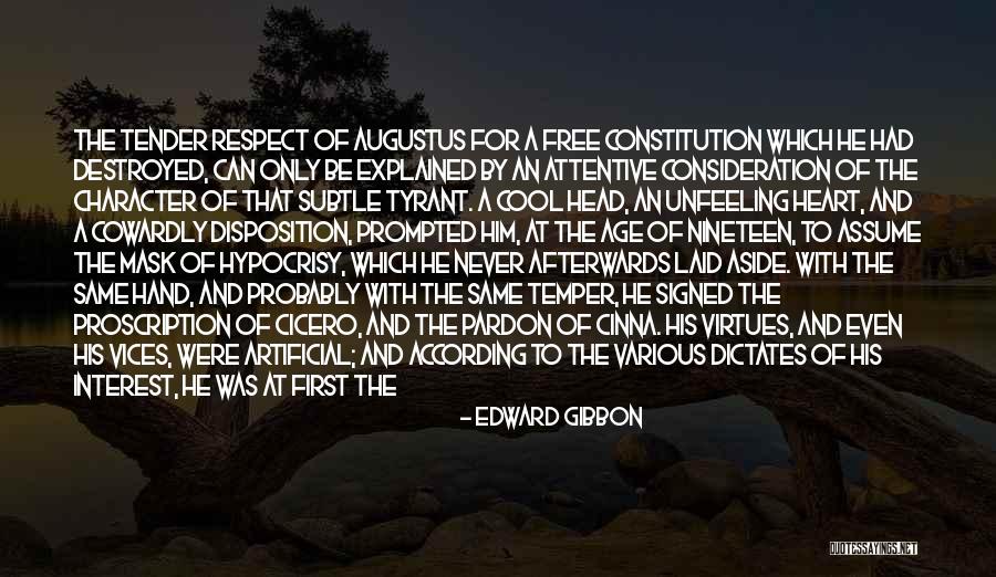 Virtues And Character Quotes By Edward Gibbon