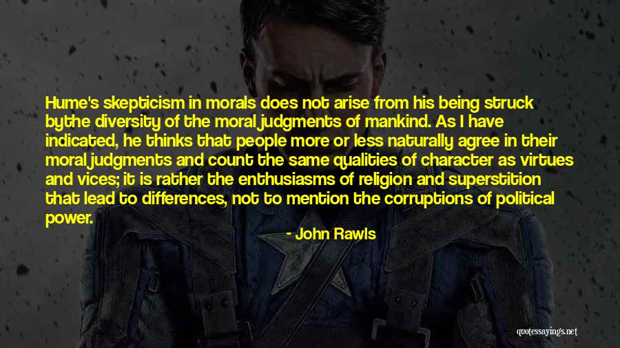 Virtues And Character Quotes By John Rawls