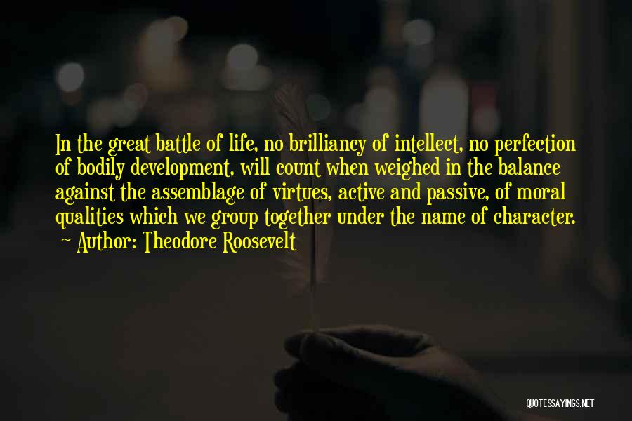Virtues And Character Quotes By Theodore Roosevelt