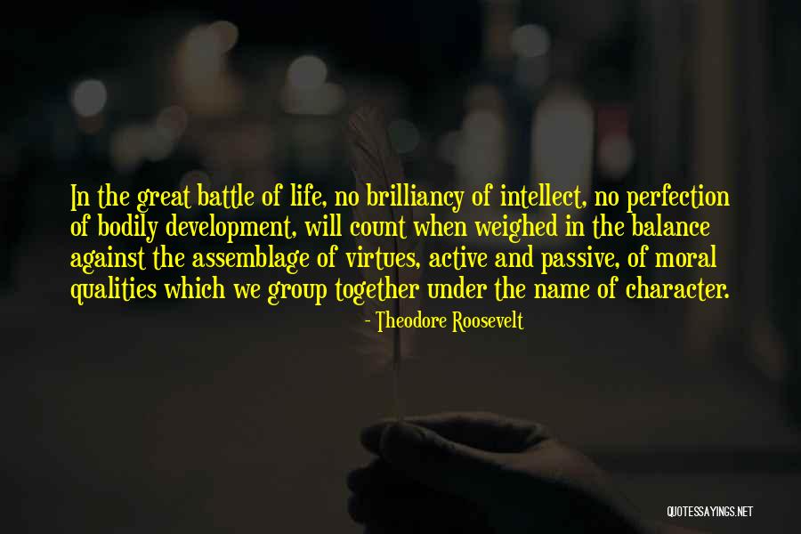 Virtues And Character Quotes By Theodore Roosevelt