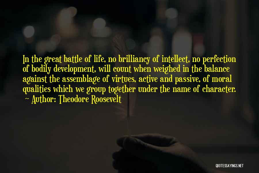 Virtues Life Quotes By Theodore Roosevelt