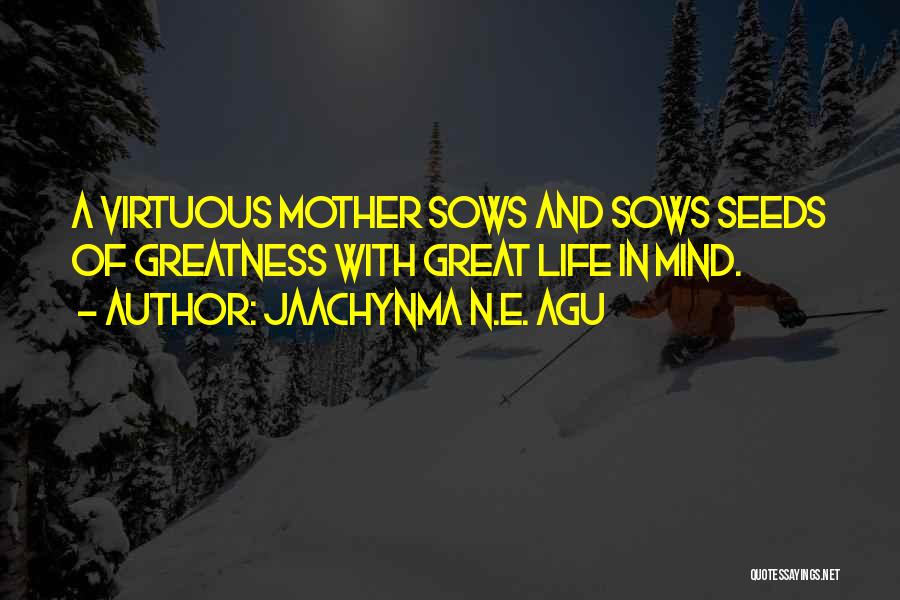 Virtuous Mother Quotes By Jaachynma N.E. Agu