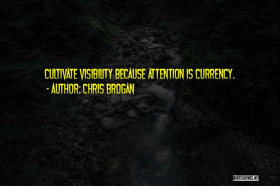 Visibility Quotes By Chris Brogan