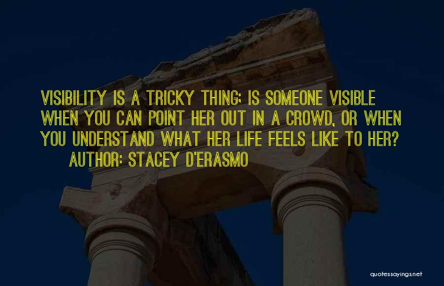 Visibility Quotes By Stacey D'Erasmo