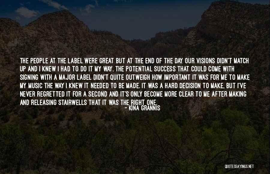 Vision And Success Quotes By Kina Grannis