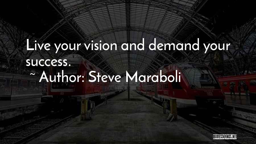 Vision And Success Quotes By Steve Maraboli