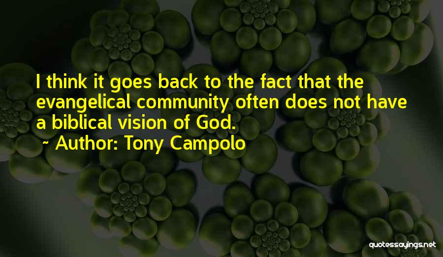 Vision Biblical Quotes By Tony Campolo