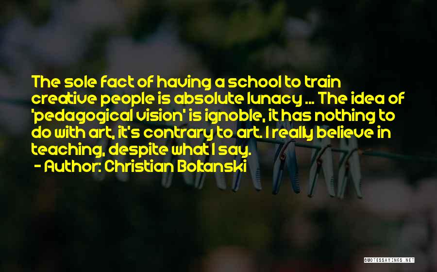 Vision In Education Quotes By Christian Boltanski