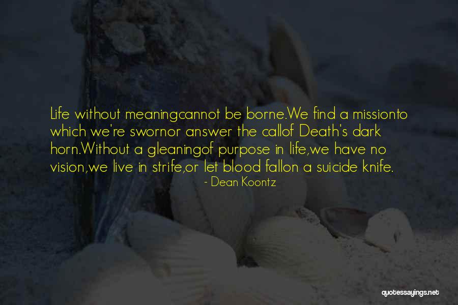 Vision In Life Quotes By Dean Koontz Vision In Life Quotes By Dean Koontz