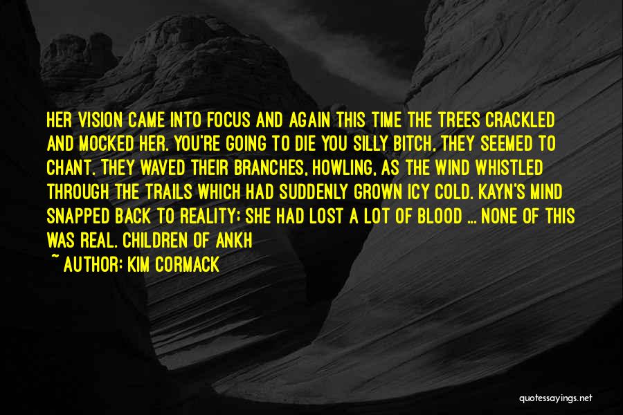 Vision Into Reality Quotes By Kim Cormack