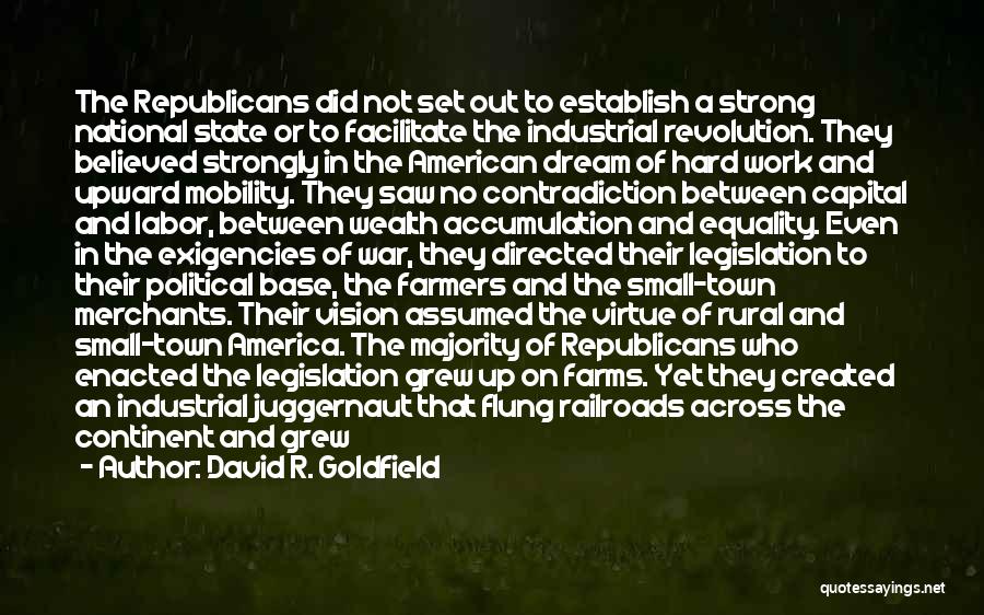 Vision Of America Quotes By David R. Goldfield