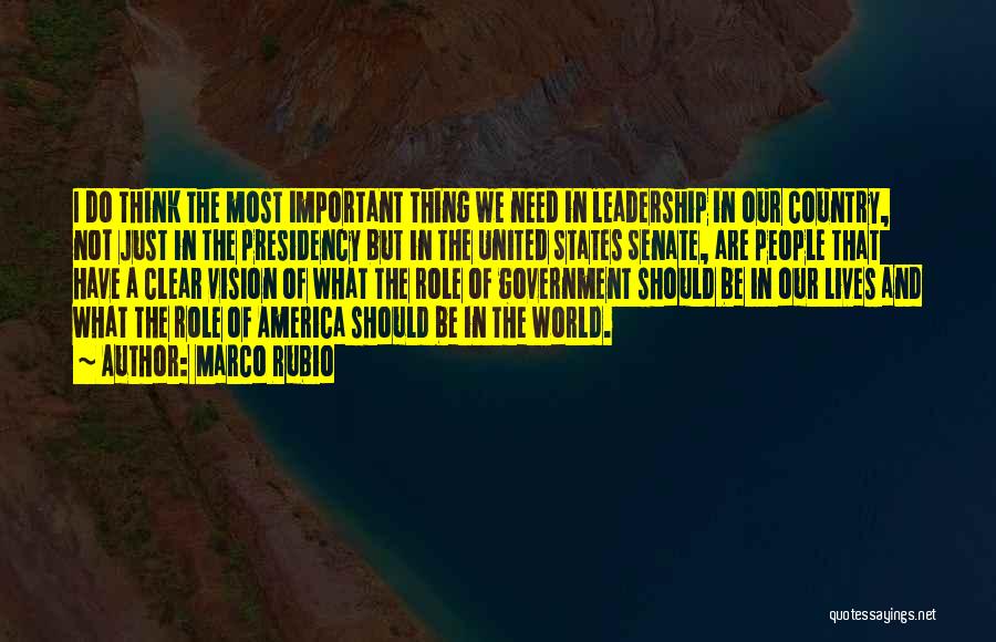 Vision Of America Quotes By Marco Rubio