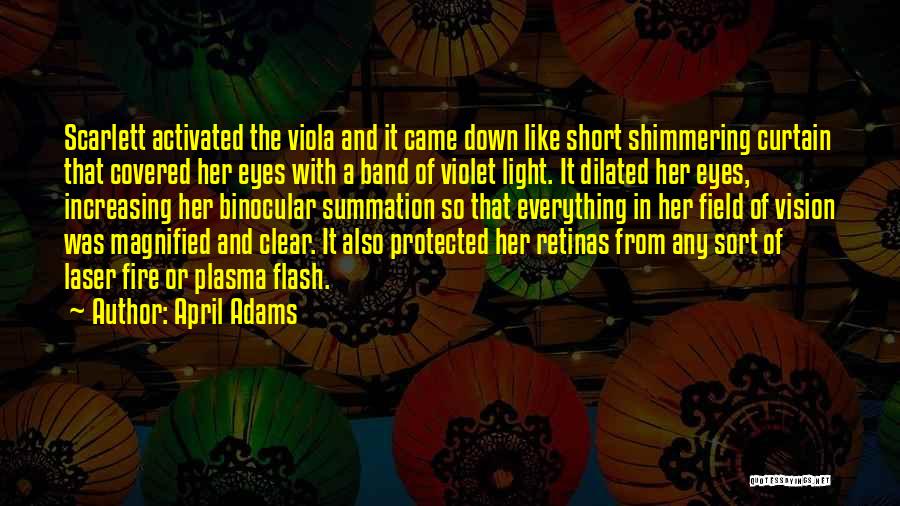 Vision Sight Quotes By April Adams