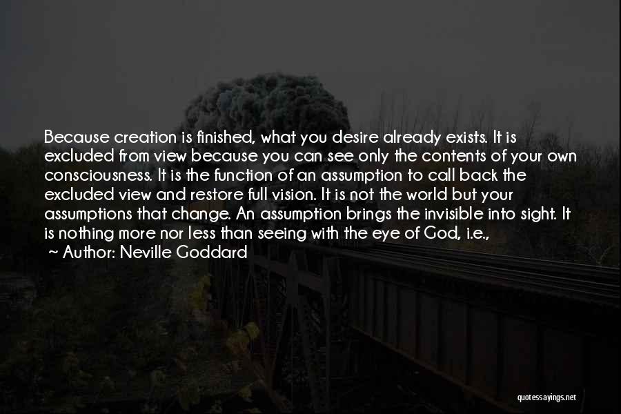 Vision Sight Quotes By Neville Goddard