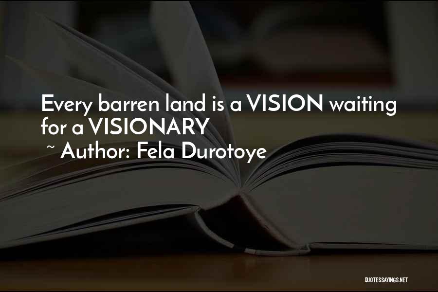 Vision Visionary Quotes By Fela Durotoye