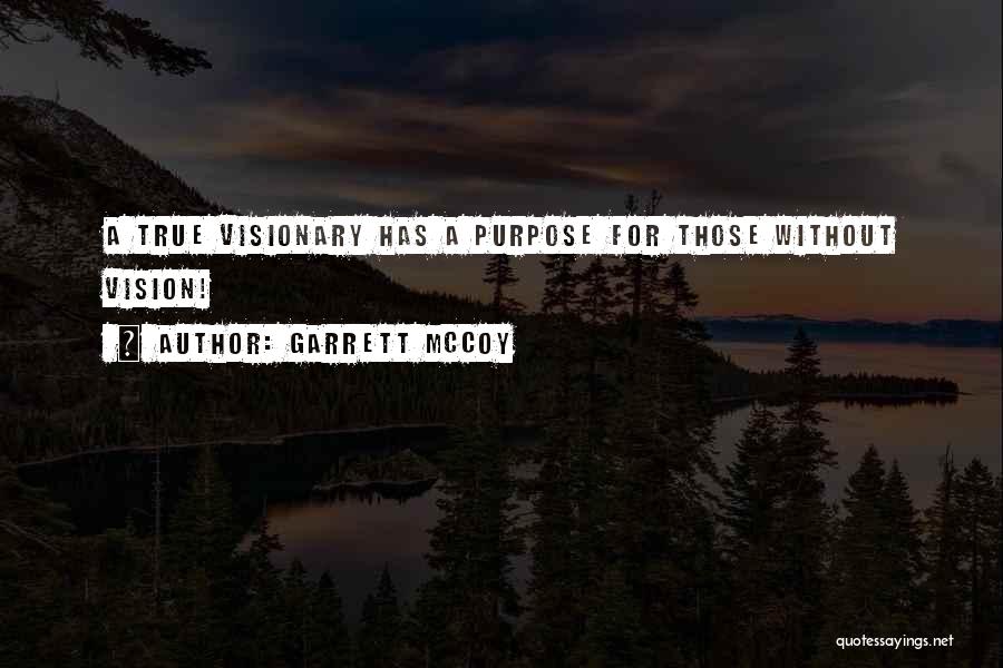 Vision Visionary Quotes By Garrett McCoy