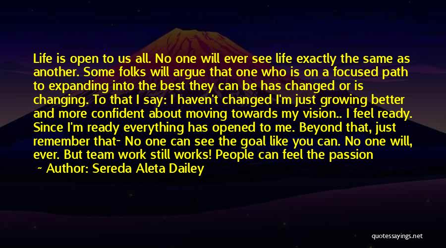 Vision Works Quotes By Sereda Aleta Dailey
