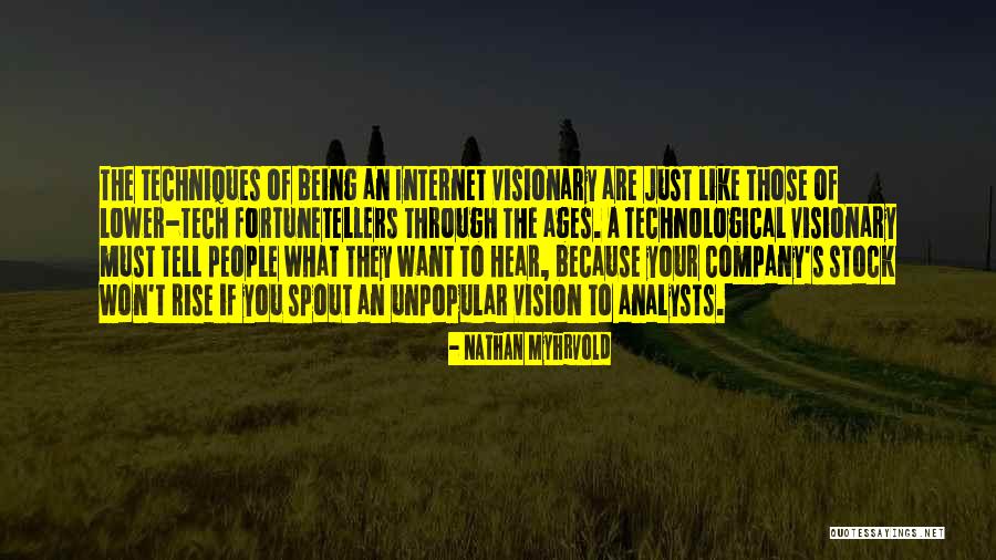 Visionary Company Quotes By Nathan Myhrvold Visionary Company Quotes By Nathan Myhrvold